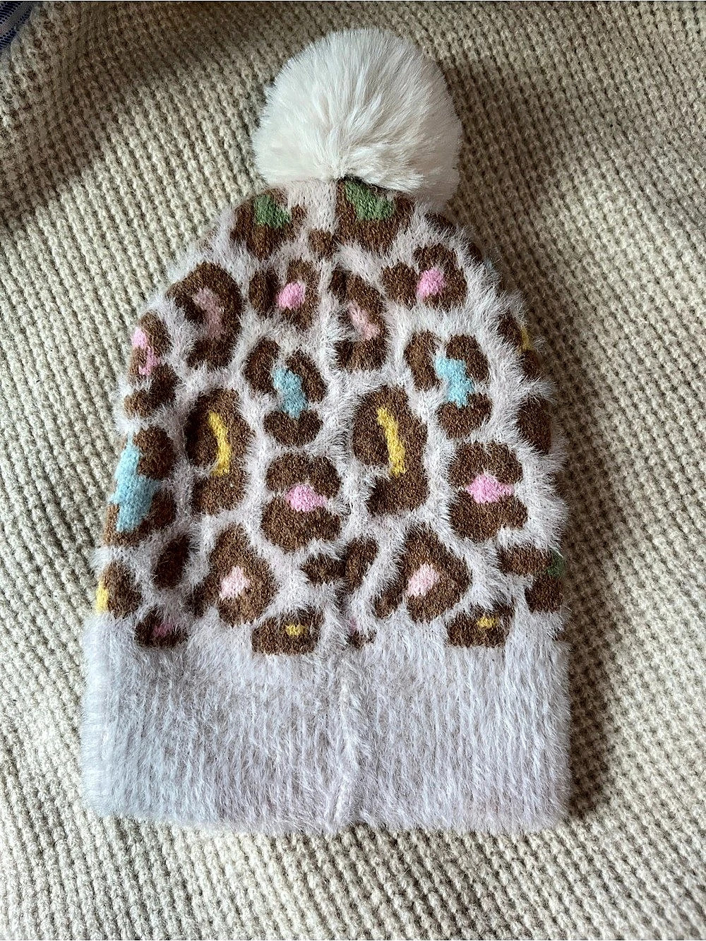 Made for Play Leopard Print Pom Hat